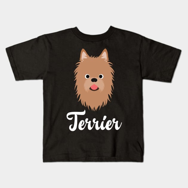 Australian Terrier Kids T-Shirt by DoggyStyles